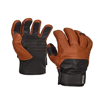Abbildung von ORTOVOX Swisswool Leather Glove Brown Größe S