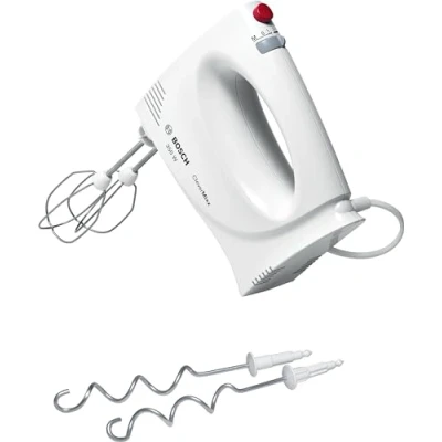 Abbildung von Bosch MFQ3030, Handmixer, Weiß, Tasten, 350 W, 800 g