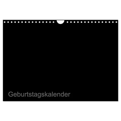 Abbildung von Bastel Geburtstagskalender schwarz/Geburtstagskalender (Wandkalender 2025 DIN A4 quer), CALVENDO Monatskalender