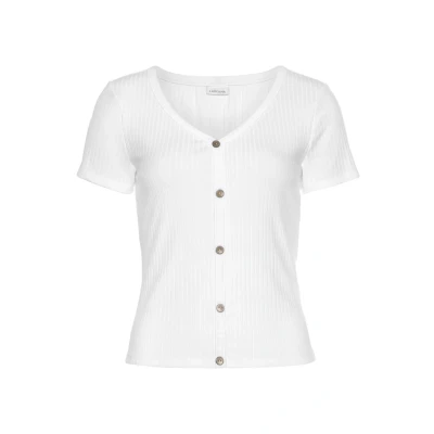 Abbildung von Lascana Kurzarm Tshirt basic, Damen, Größe: 40/42, Weiß