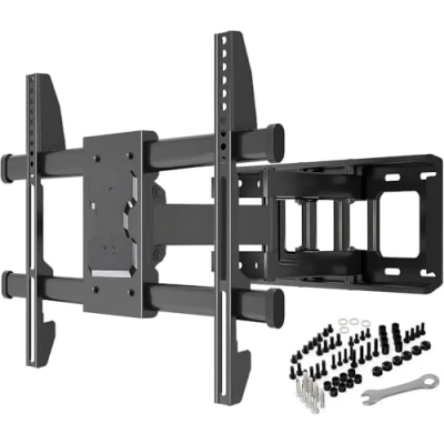 Abbildung von TV Wandhalterung für 32 85 Zoll Bildschirme VESA 200x100 bis 600x400mm Schwenkbare Neigbare und Ausfahren LED, OLED, Flach &amp; Curved Wandhalter Fernsehers Max Last 60 kg