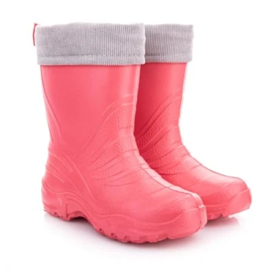 Abbildung von LEMIGO Kinder Eva Gummistiefel gefüttert TERMIX 861 (26/27, rosa/grau)