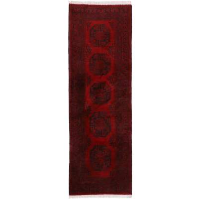 Abbildung von Woven Arts Läufer &quot;Afghan Akhche&quot;, rechteckig, handgeknüpft, Wohnzimmer, reine Wolle