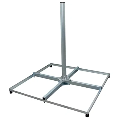 Abbildung von Premium X Balkonständer Profi 4X 50x50cm Stahl 1m Mast 60mm SAT Flachdach Ständer Halterung für Satelliten Schüssel