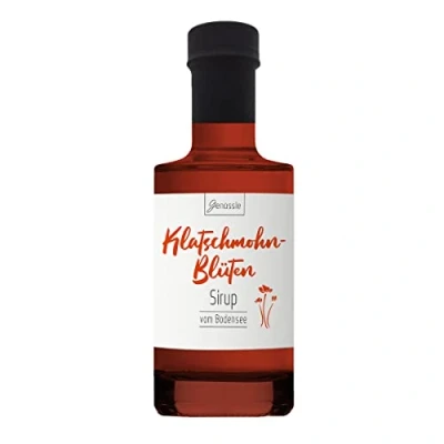 Abbildung von BIO Klatschmohnblütensirup 200 ml Genüssle Klatschmohnblüten Sirup vom Bodensee