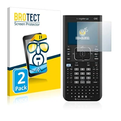 Abbildung von BROTECT (2 Stück Schutzfolie für Texas Instruments Nspire CX CAS Displayschutz Folie Ultra Klar
