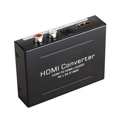 Abbildung von HDMI Audio Extractor,HDMI to Converter + Optical Toslink SPDIF RCA L/R Stereo Analogue Audio, Adapter for PS5, Chromecast, Fire Stick