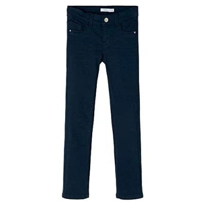 Abbildung von Name it Nkfpolly Stoffhose für Kinder, Größe: 92, Dark sapphire