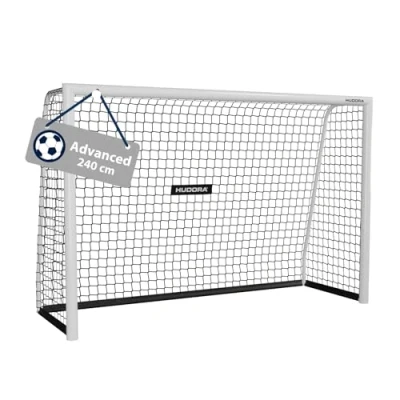 Abbildung von HUDORA Fußballtor Advanced 120/180/240/300 für Kinder/Jugendliche &amp; Erwachsene Outdoor Fußball Tor Garten Wetter standfestes Trainingstor mit engmaschigem Netz