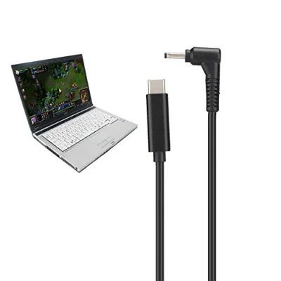 Abbildung von ASHATA Netzadapterkabel, TYP C auf 3,0 mm/1,1 mm Notebook Netzkabel, reines Kupfer Stecker x 1,1 DC Laptop Adapterkabel für Samsung/Ultrabook