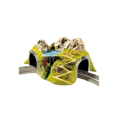 Abbildung von NOCH Modelleisenbahn Tunnel 05180 H0 2gleisig Fertigmodell, Gebogen
