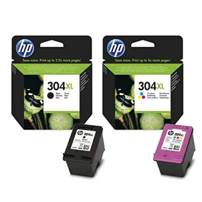 Abbildung von HP 304XL Set Black + Color XL N9K07AE N9K08AE für Deskjet 3720 3730