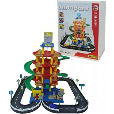 Abbildung von WADER QUALITY TOYS Spielzeug Auto Garage Parkhaus Autogarage 5 Ebenen Spielstraße