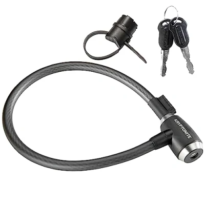 Abbildung von Kryptonite Unisex Erwachsene Kryptoflex Schlösser, Schwarz, 65 cm