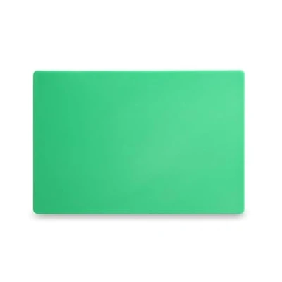 Abbildung von HENDI Schneidbretter, HACCP, Beidseitig nutzbar, für Obst, Gemüse, 450x300x(H)12,7mm, HDPE 500 Kunststoff, grün