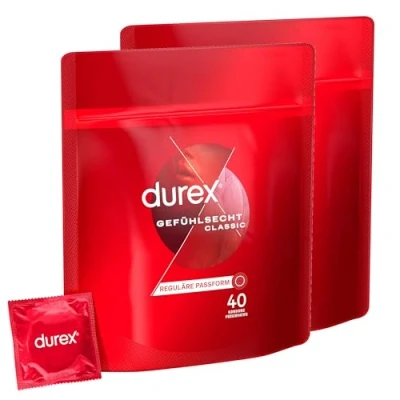 Abbildung von durex Kondome Gefühlsecht Classic Vorratspack, 80 St., ultra dünn