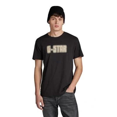 Abbildung von G Star Dotted Tshirt print, Herren, Größe: XL, Black