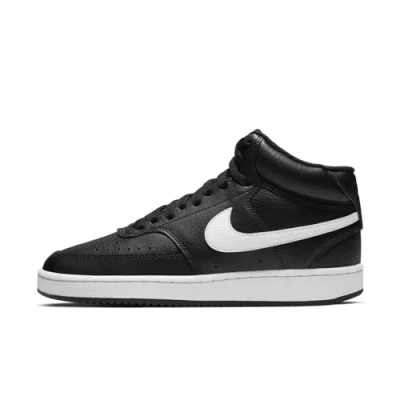 Abbildung von Nike Damen Court Vision Mid Sneaker, Black/White, 40.5 EU