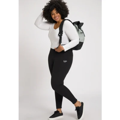 Abbildung von Ulla Popken Extrawarm HIGH Waist Leggings Hosen, Damen, Größe: 42/44, Zwart