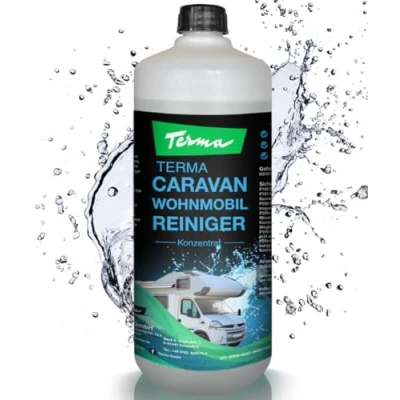 Abbildung von Terma Universal Caravan Wohnwagen Reiniger 1l Extra Starkes Konzentrat Made in Germany aussen und Innenreiniger Boden, Regenstreifen entferner, Vorzeltreiniger, Wohnmobil