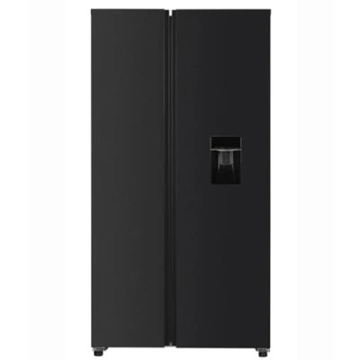 Abbildung von PKM SBS400EBIXWDAZ Side by Kühl Gefrierkombination Black Inox Design 288 Liter Kühlen 151 Gefrieren Energieeffizienzklasse E LED Beleuchtung Schnellgefrieren Modus