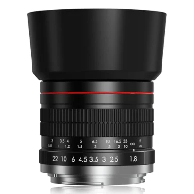 Abbildung von Lightdow 85mm F1.8 Objektiv für Sony, Portrait Manueller Fokus Sony E Mount, Alpha A9 A7R A7S A7 A6500 A6400 A6300 A6000 A5100 A5000 NEX 7 6 X 5T NEE 5R etc
