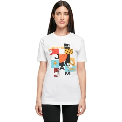 Abbildung von Mister Tee Space JAM LET ́S Tshirt print, Damen, Größe: Medium, White