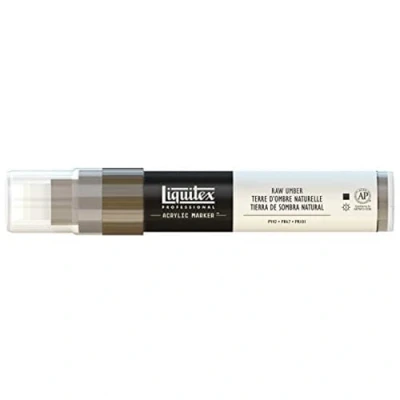 Abbildung von Liquitex 4610331 Professional Paint Marker, Acrylmarker mit hochpigmentierte Acrylfarbe auf Wasserbasis für den Innenbereich &amp; Außenbereich, breite Spitze Umbra Natur
