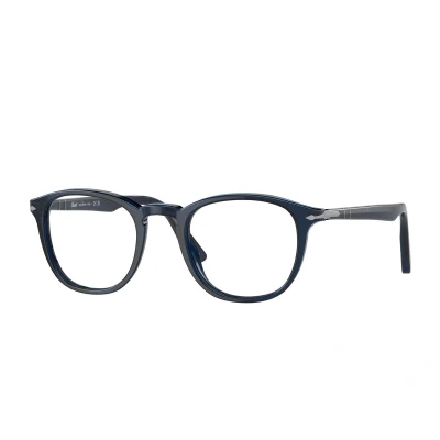Abbildung von Persol Herren PO3143V 1141 Rahmen von BRILLEN Acetat Blau Transparent Rund Normal