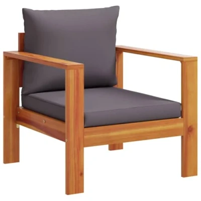 Abbildung von vidaXL Sofaelement Gartensessel mit Kissen Massivholz (1 St)