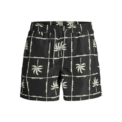 Abbildung von JACK&amp;JONES JUNIOR Jungen Jpstfiji Jjswim Oceanday Ss24 Ly Jnr Badeshorts, Schwarz, 152 EU
