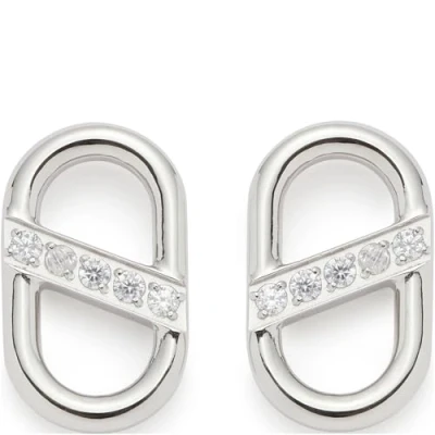 Abbildung von JEWELS BY LEONARDO Ohrringe Anhänger Narea Beauty&#039;s, 1 Paar Charms aussilberfarbenem Edelstahl, Schiffsanker Kettenglieder mit eingesetzten zirkonia Steinchen, Schmuck Damen Geschenk, 024278