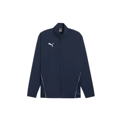 Abbildung von Puma Fussball Teamgoal Sideline Trainingsjacke, Herren, Größe: Small, Dunkelblauweiss