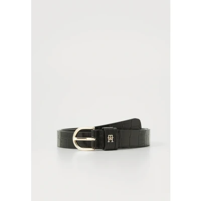 Abbildung von Tommy Hilfiger Damen Essential Effortless 2.5 Croc Go Aw0Aw17755 Verstellbarer Gürtel, Black (Black), 90 cm