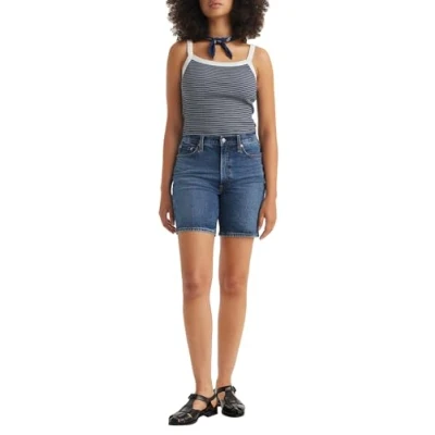 Abbildung von Levi&#039;s Ribcage Bermuda Jeans Shorts, Damen, Größe: 28, Bringing the basic