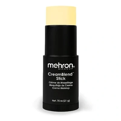 Abbildung von Mehron Make up CreamBlend Stick Gesichtsbemalung, Körperbemalung und Grundierungscreme Körperfarbe Stift (Pastel Yellow)