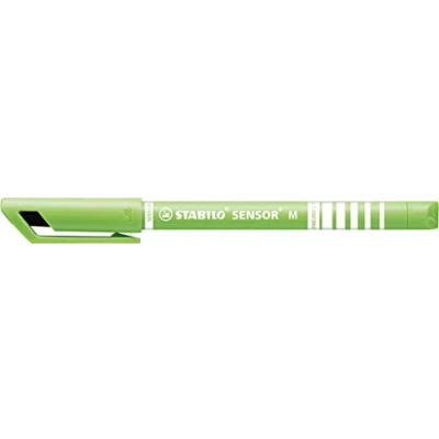 Abbildung von Fineliner mit gefederter Spitze STABILO SENSOR M medium 10er Pack hellgrün