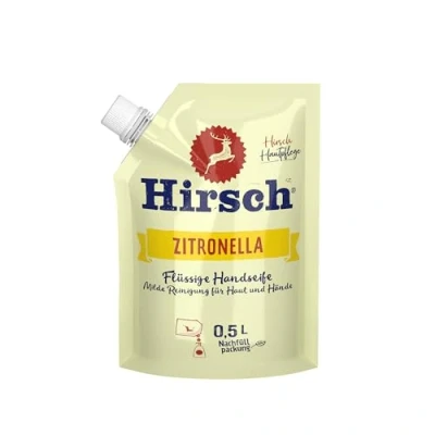 Abbildung von Hirsch Zitronella Flüssige Handseife Refill 500 ml