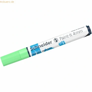 Abbildung von Schneider Acrylmarker Paint It 320 4mm pastell grün