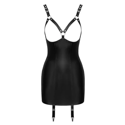 Abbildung von Kleid aus weichem Leder (Lamm) mit abnehmbaren Strapsen