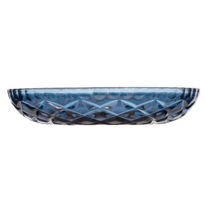 Abbildung von Lyngby Sorrento Teller Glas blau 16 cm Set4