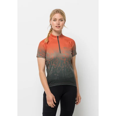 Abbildung von Jack Wolfskin Morobbia HZ Print T W Cyclingtrikot guave, Damen, Größe: Large, Guave