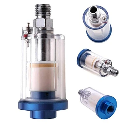 Abbildung von Riloer 1/4 &quot;BSP Mini Luftfilter Feuchtigkeitswasserfalle für Spritzpistole, Luftkompressor, Druckluftwerkzeug