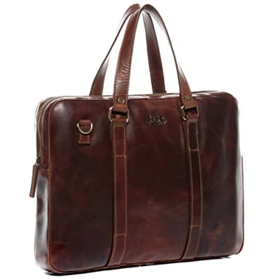 Abbildung von SID &amp; VAIN Notebooktasche, Größe: One Size, Braun cognac