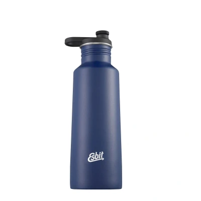 Abbildung von Esbit Sportflasche Pictor Trinkflasche 750 ml in Blau mit Sport und Loop Verschluss aus Edelstahl