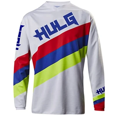 Abbildung von Radfahren Jersey Herren Mountainbike Motocross Langarm MTB T Shirt,Shirt Downhill Fahrrad Schnelltrocknend (Color 06,M)