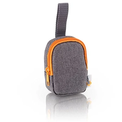 Abbildung von DIAGO 30050.75274 Deluxe Schnullertasche grau/orange