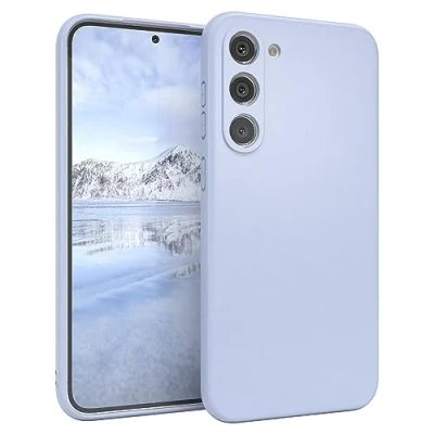 Abbildung von EAZY Case Slim kompatibel mit Samsung Galaxy S23 Plus Voller Schutz, erhöhter Rand für Bildschirm &amp; Kamera, hochwertiges Silikon, Handyhülle Minimalismus, Exzellente Griff in Hell Blau