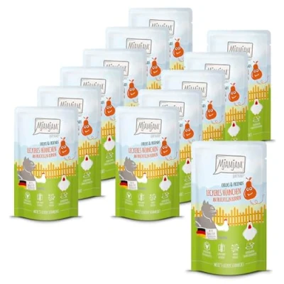 Abbildung von MjAMjAM Quetschie Chicks &amp; Friends leckeres Hühnchen an fruchtigen Birnen 12 x 125g