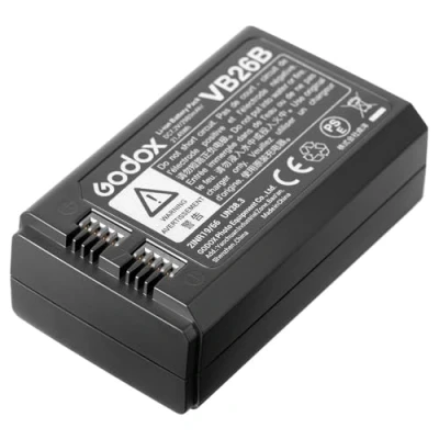 Abbildung von Godox V1 Batterie VB26 VB26A VB26B 7,2 V/2980mAh Li Ionen Akku für V1S V1F V1O Blitz und V860III S C N O F V850III AD100PRO